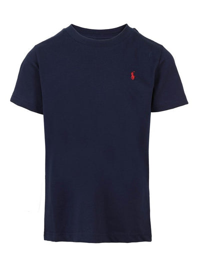 T-shirt In Jersey Di Cotone Con Ricamo Logo