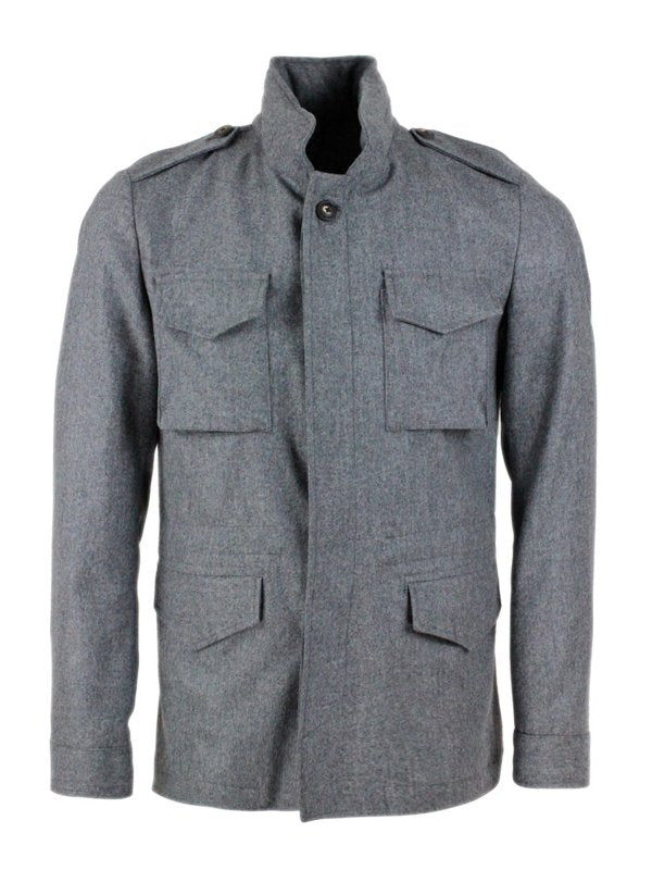 Field Jacket In Lana