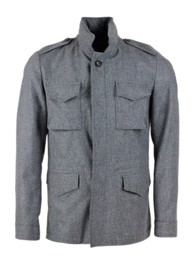 Field Jacket In Lana