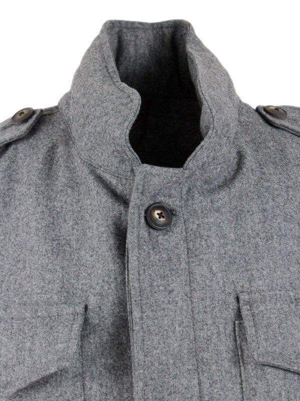 Field Jacket In Lana