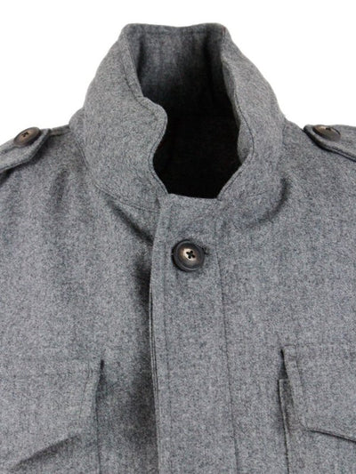 Field Jacket In Lana