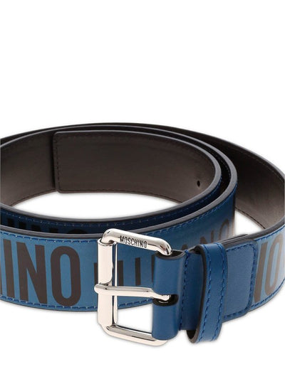 Cintura In Pelle Logata In Metallo