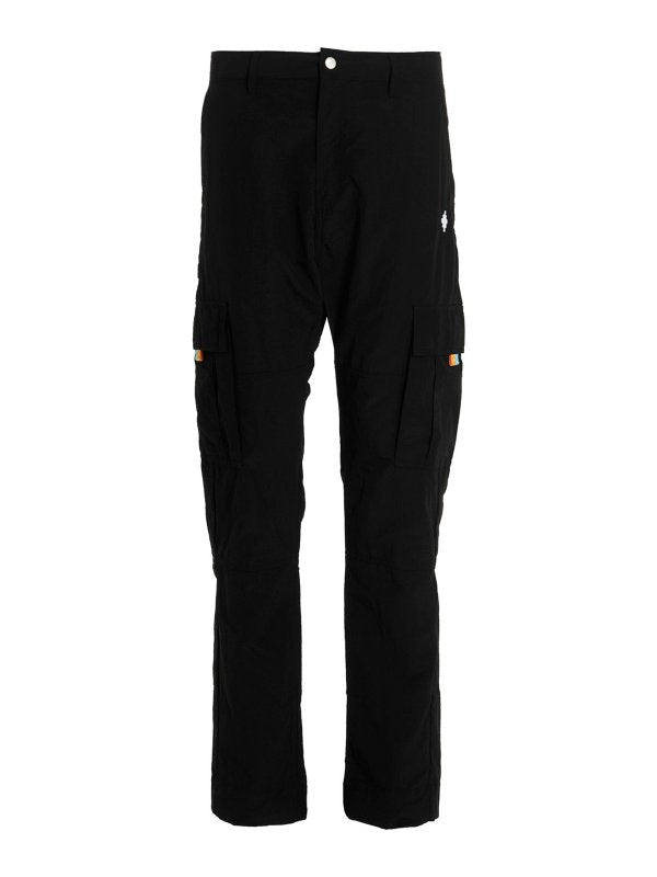 Pantaloni Cross Cargo Con Logo Ricamato