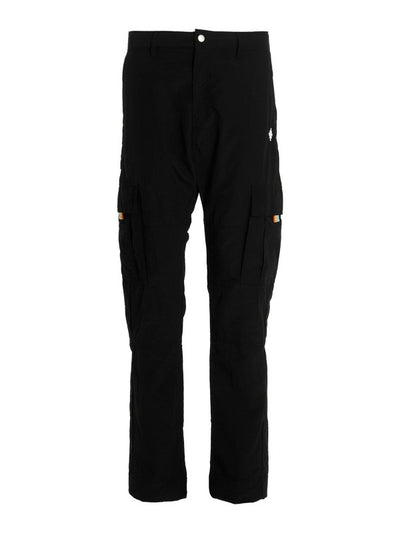 Pantaloni Cross Cargo Con Logo Ricamato