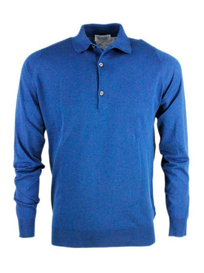 Polo In Cotone A Maniche Lunghe