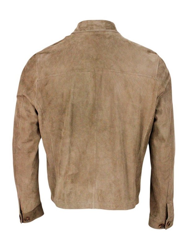 Giacca Con Collo A Polo Con Zip