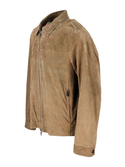 Giacca Con Collo A Polo Con Zip