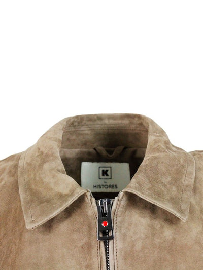 Giacca Con Collo A Polo Con Zip