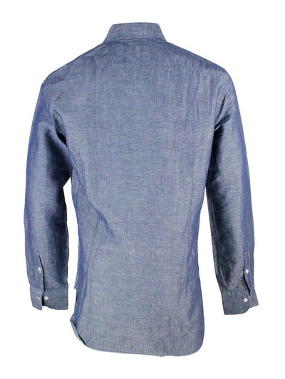 Camicia In Lino E Cotone Con Bottoni