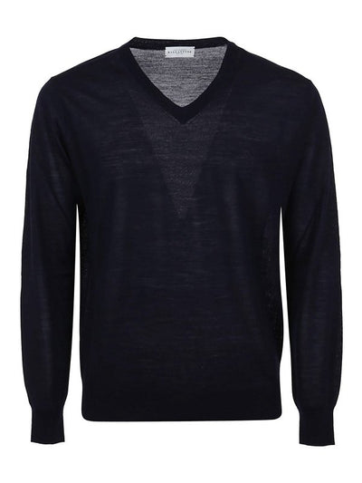 Pullover In Cotone Con Scollo A V