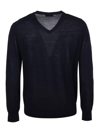 Pullover In Cotone Con Scollo A V