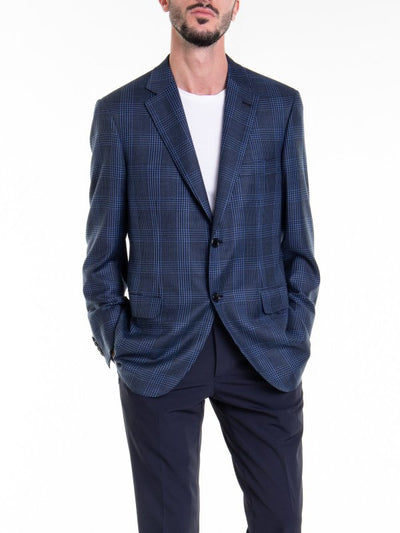 Giacca In Lana Blu