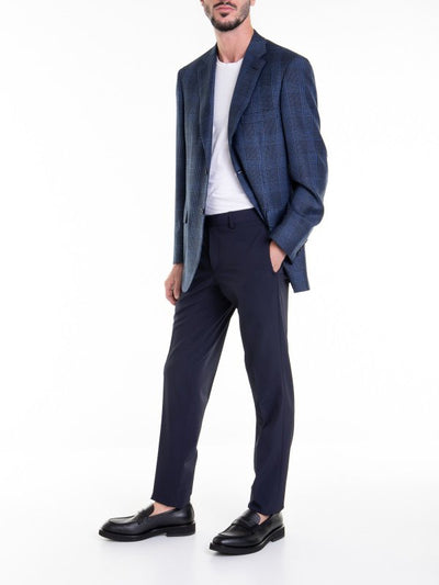 Giacca In Lana Blu
