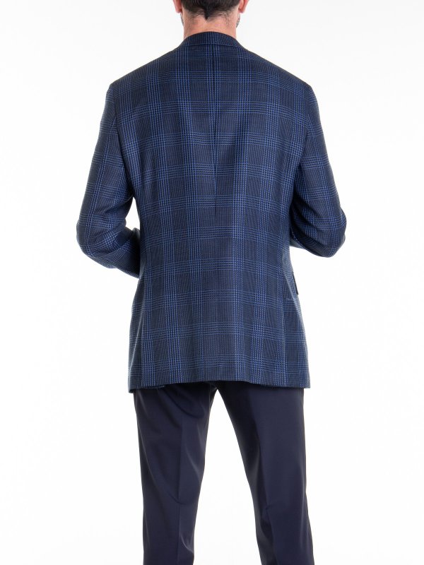 Giacca In Lana Blu