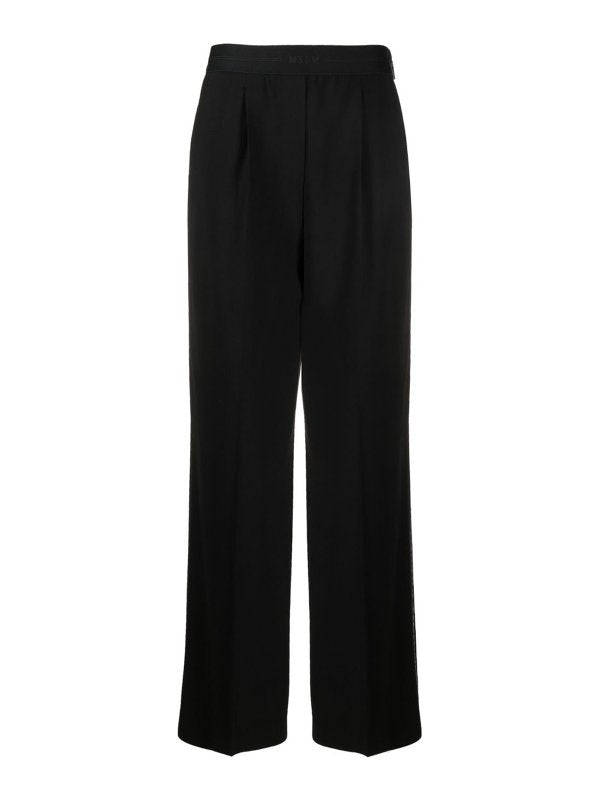 Pantaloni Neri A Vita Alta