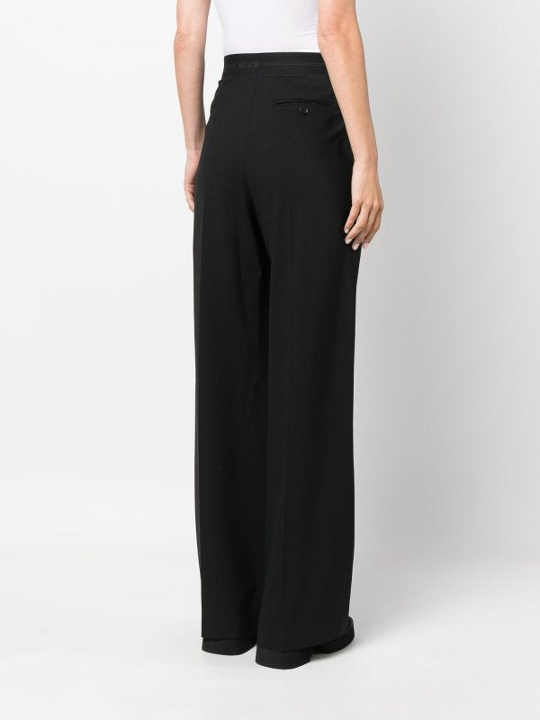 Pantaloni Neri A Vita Alta