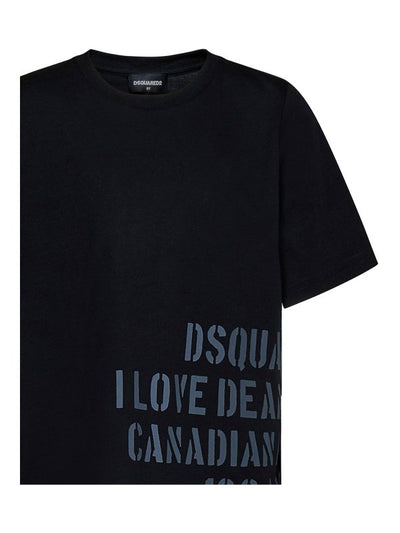 T-shirt Unisex Per Bambini In Cotone Nero