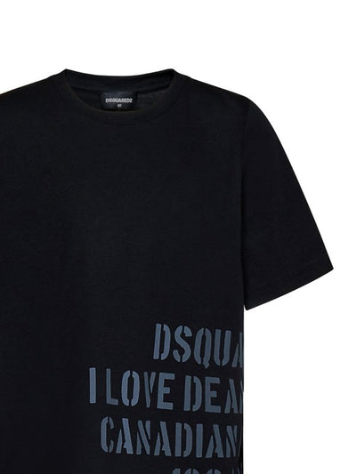 T-shirt Unisex Per Bambini In Cotone Nero