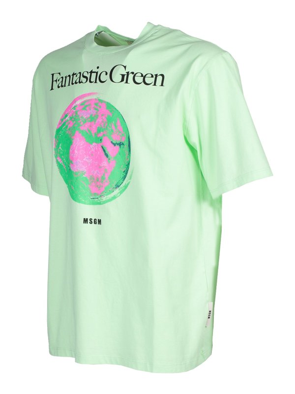 Fantastica T-shirt Del Mondo Verde