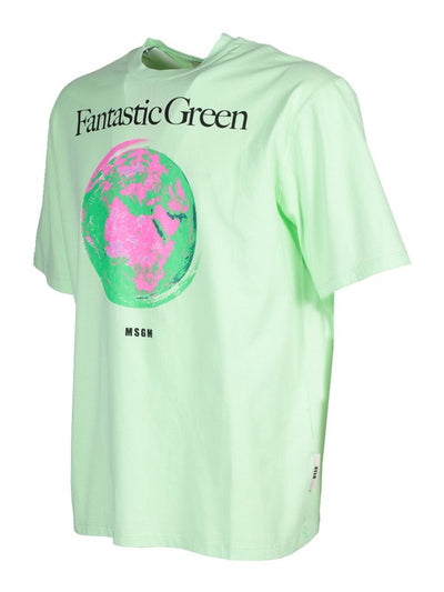 Fantastica T-shirt Del Mondo Verde