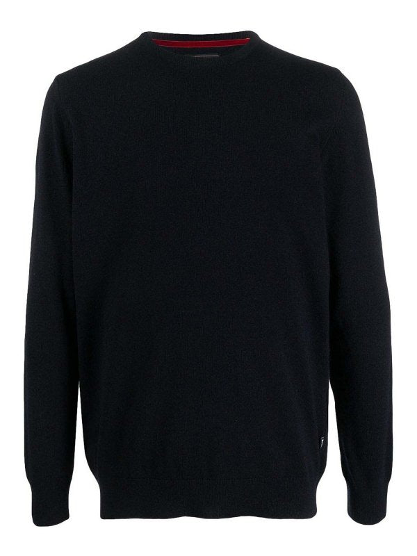 Felpa In Lana-cashmere A Maglia Fine