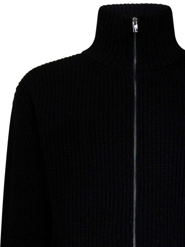 Maglione In Lana Con Chiusura A Zip