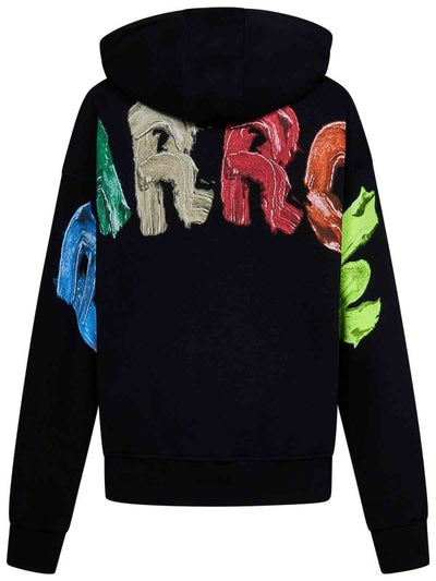 Felpa Nera Con Cappuccio Unisex Per Bambini