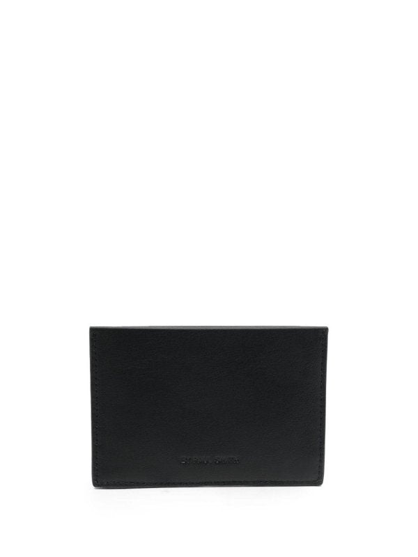 Portacarte In Pelle Con Logo Impresso