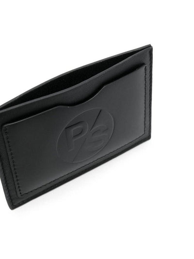 Portacarte In Pelle Con Logo Impresso