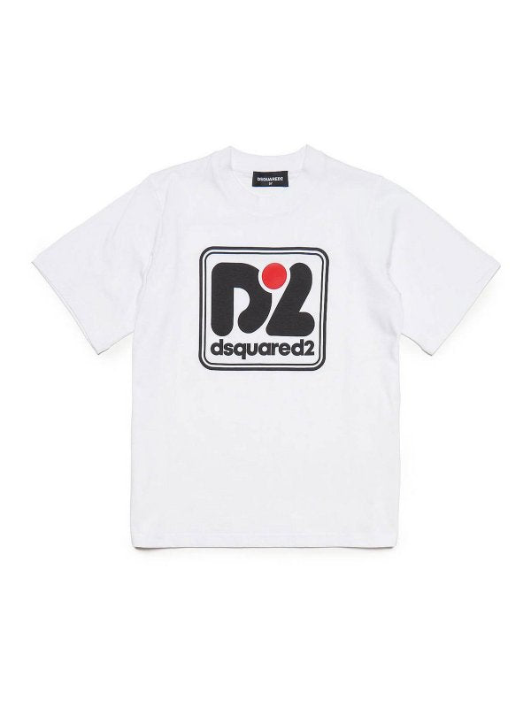 T-shirt Bianca Con Logo
