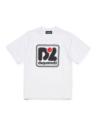 T-shirt Bianca Con Logo