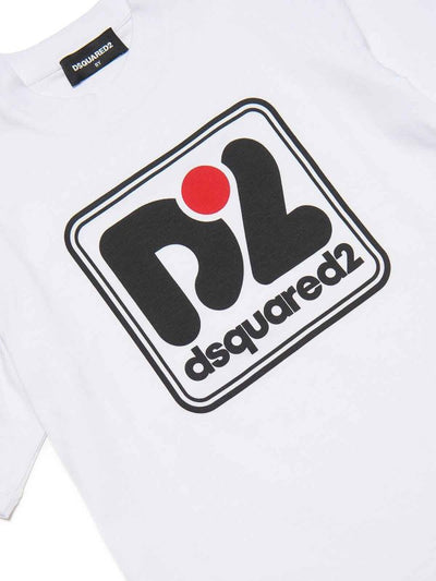 T-shirt Bianca Con Logo