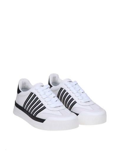 Sneakers New Jersey In Pelle  Bianco/nero
