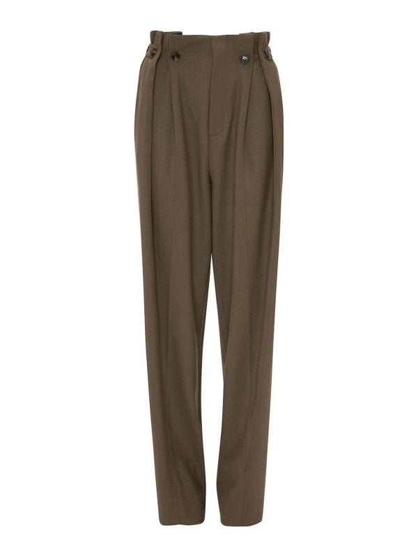 Pantaloni Pratici Con Vita Arricciata