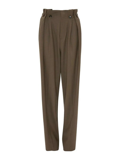 Pantaloni Pratici Con Vita Arricciata