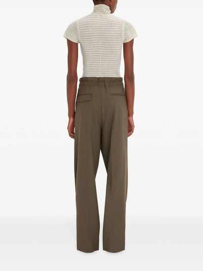 Pantaloni Pratici Con Vita Arricciata