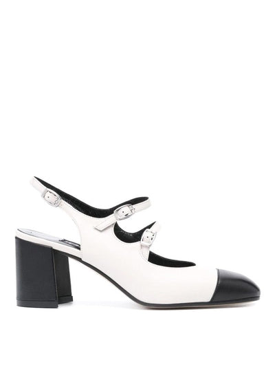 Décolleté Slingback In Pelle Papaya