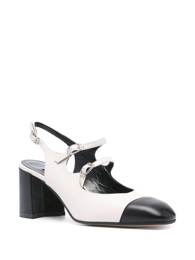 Décolleté Slingback In Pelle Papaya