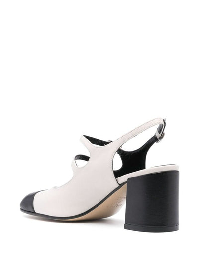 Décolleté Slingback In Pelle Papaya