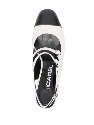 Décolleté Slingback In Pelle Papaya