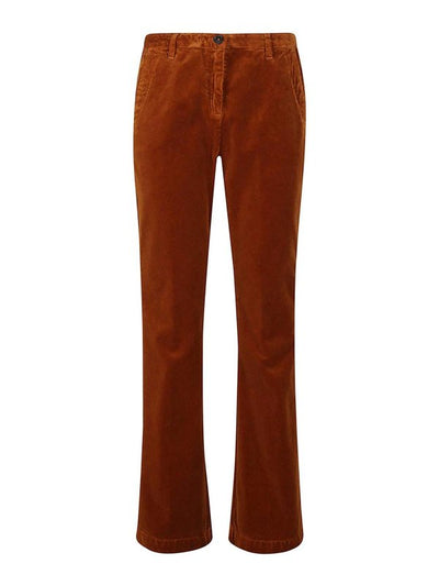 Pantalone In Velluto Con Zip