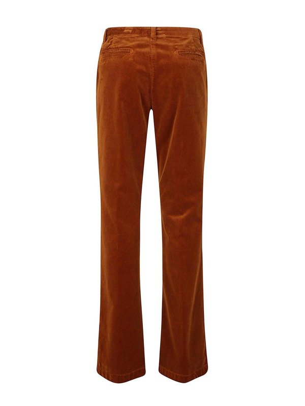 Pantalone In Velluto Con Zip