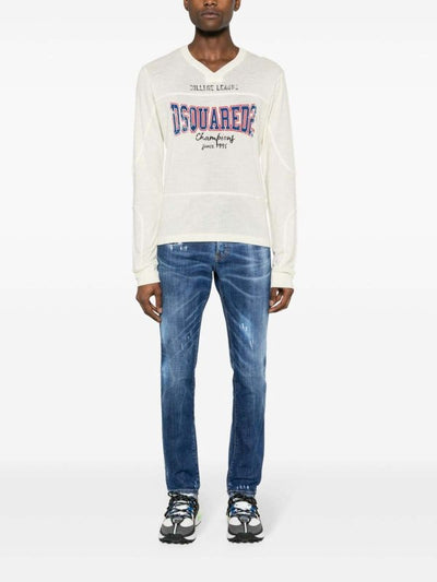 Jeans Effetto Baffi