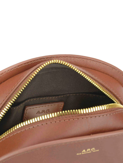 Borsa Marrone A Mezza Luna In Pelle