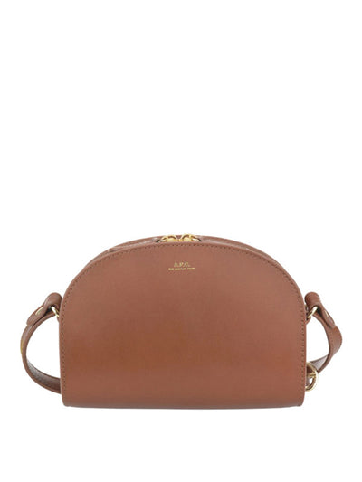 Borsa Marrone A Mezza Luna In Pelle