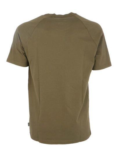 T-shirt Verde Con Etichetta Logo