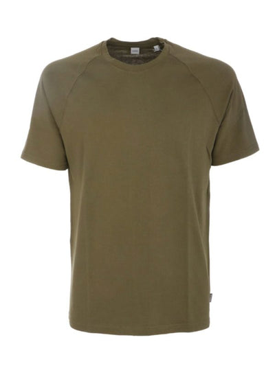 T-shirt Verde Con Etichetta Logo