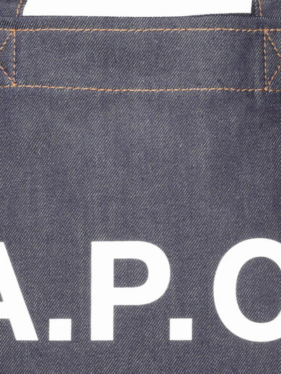 Shopper Axel In Denim E Pelle