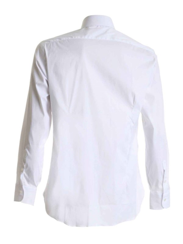 Camicia Bianca Con Collo Alla Francese