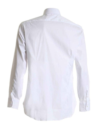 Camicia Bianca Con Collo Alla Francese